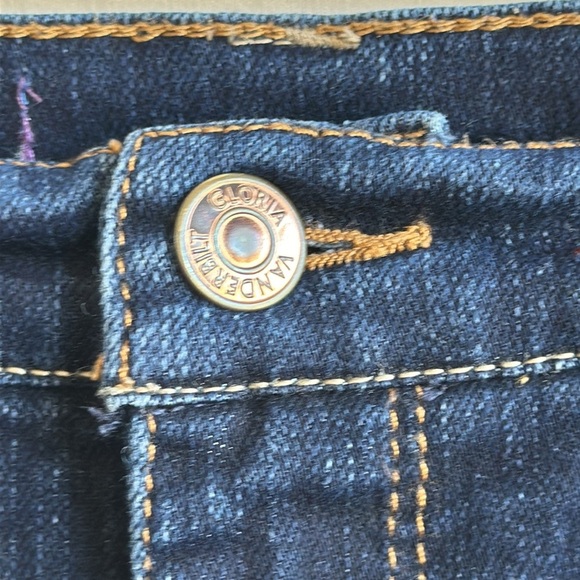 Gloria Vanderbilt shortened Amanda dark wash jeans, size 12 - Picture 7 of 9